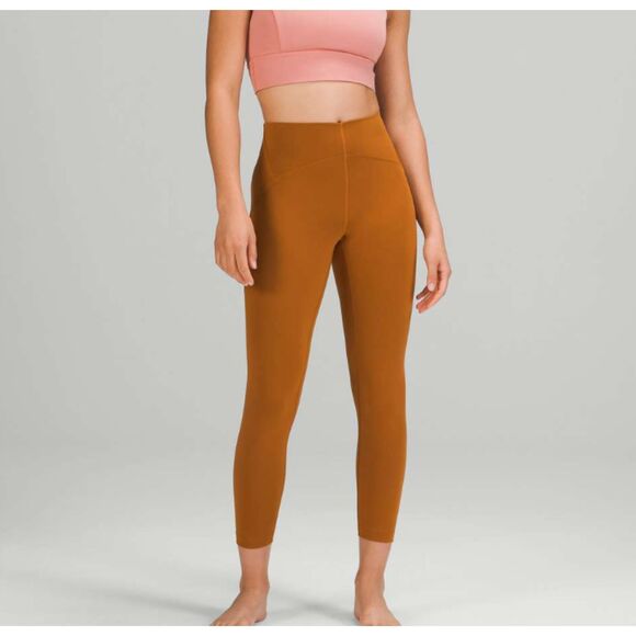 Women Lululemon Instill High-Rise Tight 25" in Butternut Brown Size 6 - Picture 1 of 10